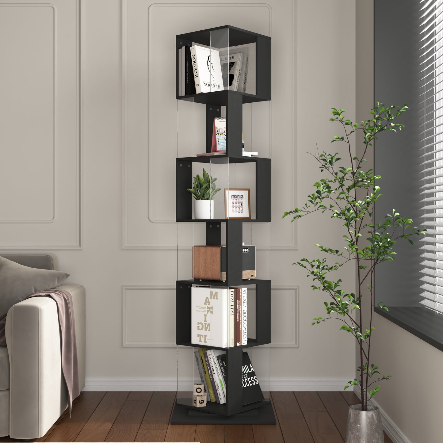 Doxilo 360 Rotating Bookshelf