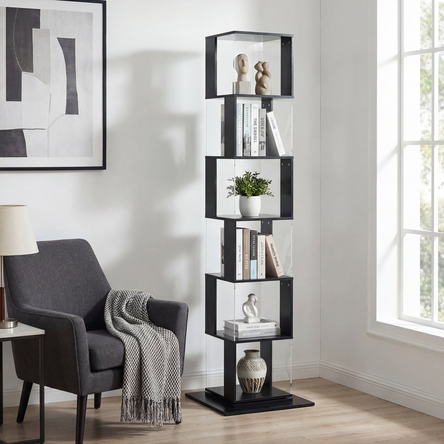 Doxilo 360 Rotating Bookshelf