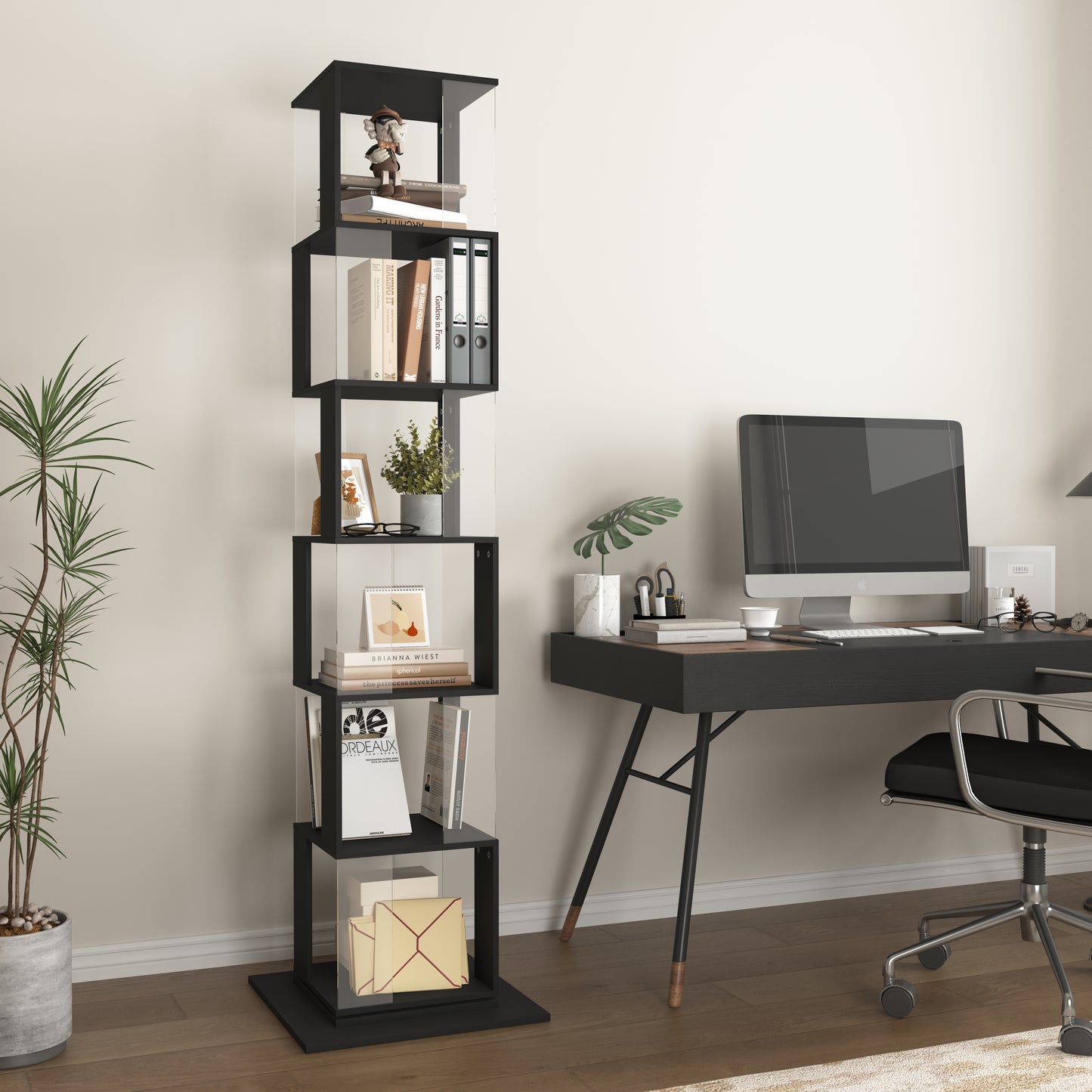 Doxilo 360 Rotating Bookshelf