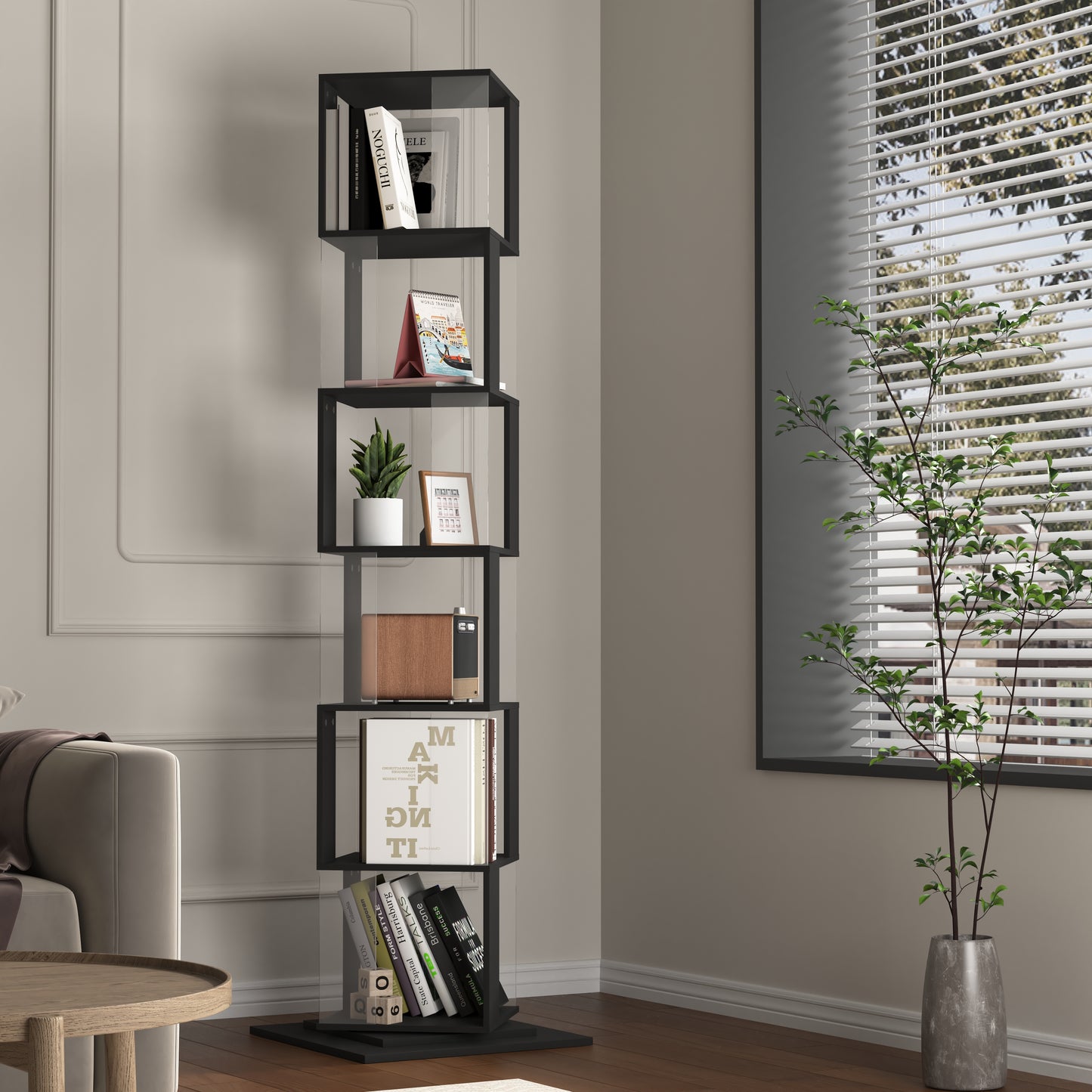 Doxilo 360 Rotating Bookshelf