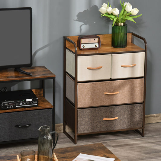 Jupeni 4-Drawer Fabric Dresser