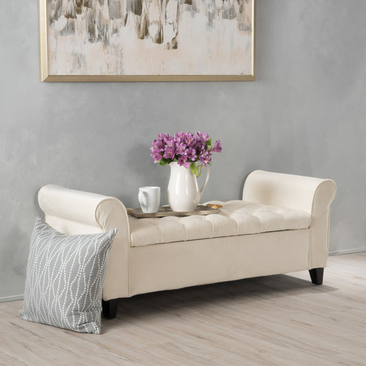 Alinel Fabric Storage Bench