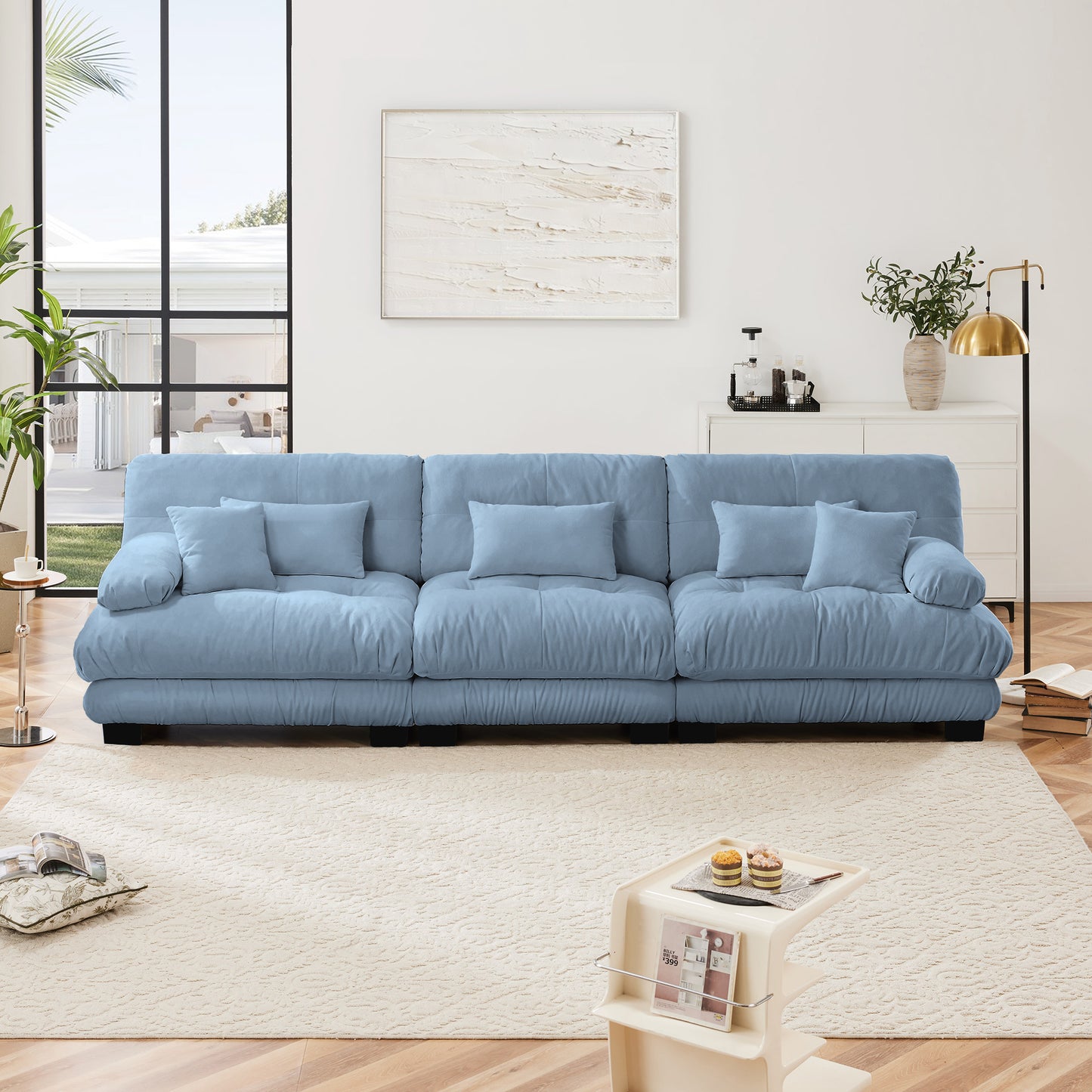 Tusive Chenille 3-Seater Sectional Sofa